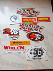 Lot of Classic & Various Racing Decals Stickers ManCave Tool Box
