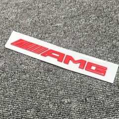 Gloss RED AMG 3D Number Letters Rear Trunk Badge Emblem for Mercedes Benz