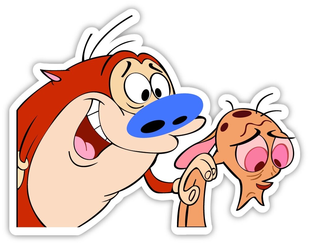 Ren and Stimpy sticker decal 5″ x 4″
