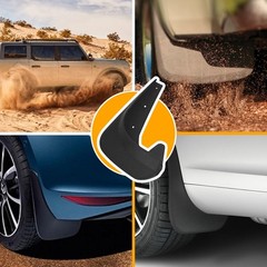 Universal Fit Splash Guards Rubber Car Mud Flaps Fender for Front Rear Tire B