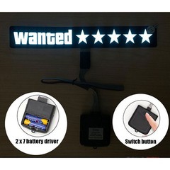 Windshield Electric Wanted Car LED Window Stickers for JDM Glow Panel Decoration