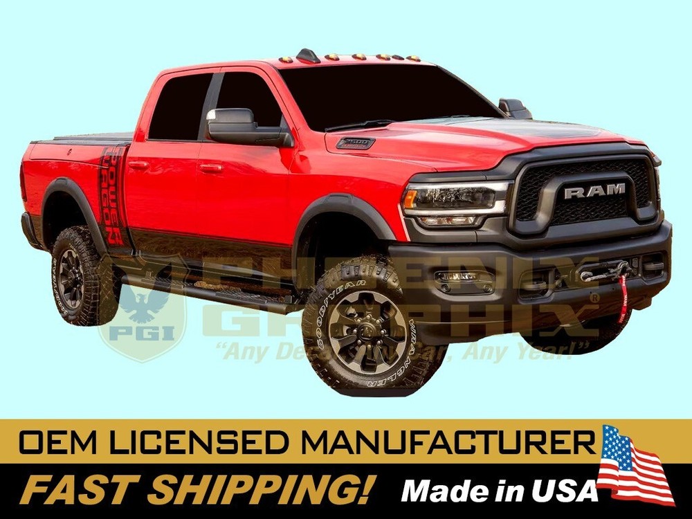 2019 2020 2021 2022 Ram 2500 Power Wagon Truck Stripes Decals Names