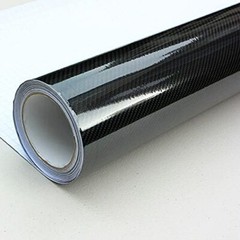Black 7D Carbon Fibre Vinyl Wrap Sheet Film Sticker Car Wrap Air Bubble Free