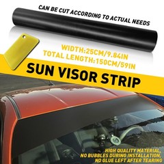 Sun Strip Visor Vinyl Decal 60″x12″ Windshield Banner Cast PVC Film