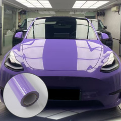 5FT x 50FT PET Crystal Lavender Purple Car Vinyl Wrap Air Release US Stock