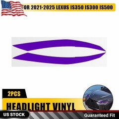 Purple Headlight DRL Vinyl Overlay Decals For 2021-2025 Lexus IS350 IS300 IS500
