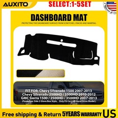 Custom Fit Dash Mat for 07-13 Chevry Silverado GMC Sierra Dashboard Cover 1-5X