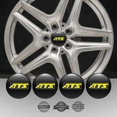 4x Silicone Wheel Center Cap Stickers for ATS Logo Decals / All Size