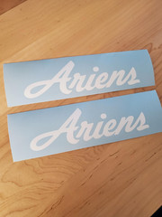 Ariens Snowblower 7×2″ (2) Gloss white Decals Stickers mower tiller usa FAST