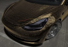 PET Damascus Steel Forged Gloss Titanium Car Vinyl Wrap Decal Sticker Sheet Film