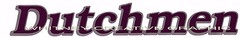 DUTCHMEN Older Style RV LOGO Lettering decal Purple with silver/gray outline