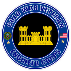 Cold War Veteran Engineer Corps Bumper Sticker Military Vinyl Soldier Decal 5″