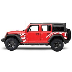Side shreds graphics stickers decal compatible with Jeep Wrangler
