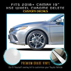 2018-2020 Toyota Camry 19″ XSE Wheels Rim Chrome Delete Vinyl Kit- Glossy Matte