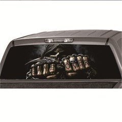 Rear Window Sticker Skull Vinyl Graphics Decals Fit For Ford F150 F350 2000-2018