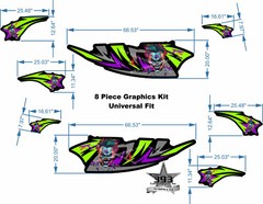 Wrap Vinyl Car Truck Graphics Universal Fit Die Cut Decal Joker Tribal Design