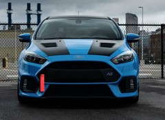 Track Racing Style Sports Red Tow Hook Strap Kit For 2016-18 Ford Focus RS Model