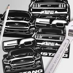2015-2020 S550 Ford Mustang GT 5.0 Front or Rear Sticker