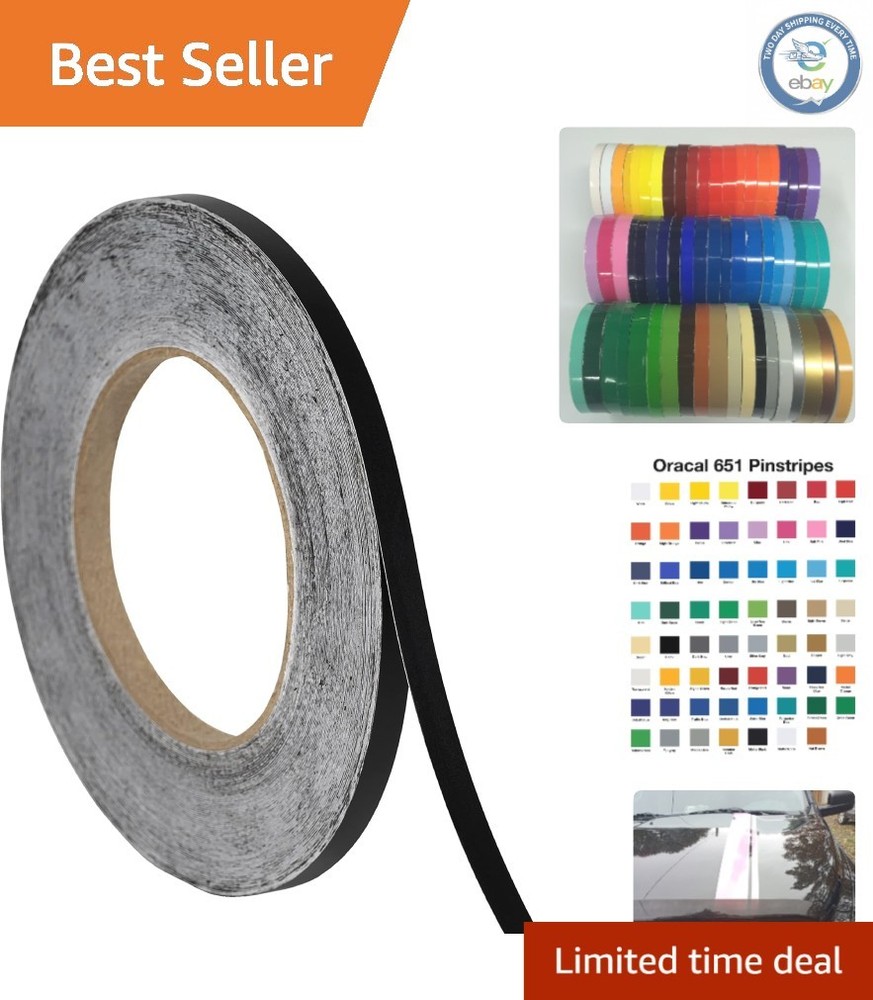 150ft Waterproof Matte Black Vinyl Striping Tape – Perfect for DIY Projects