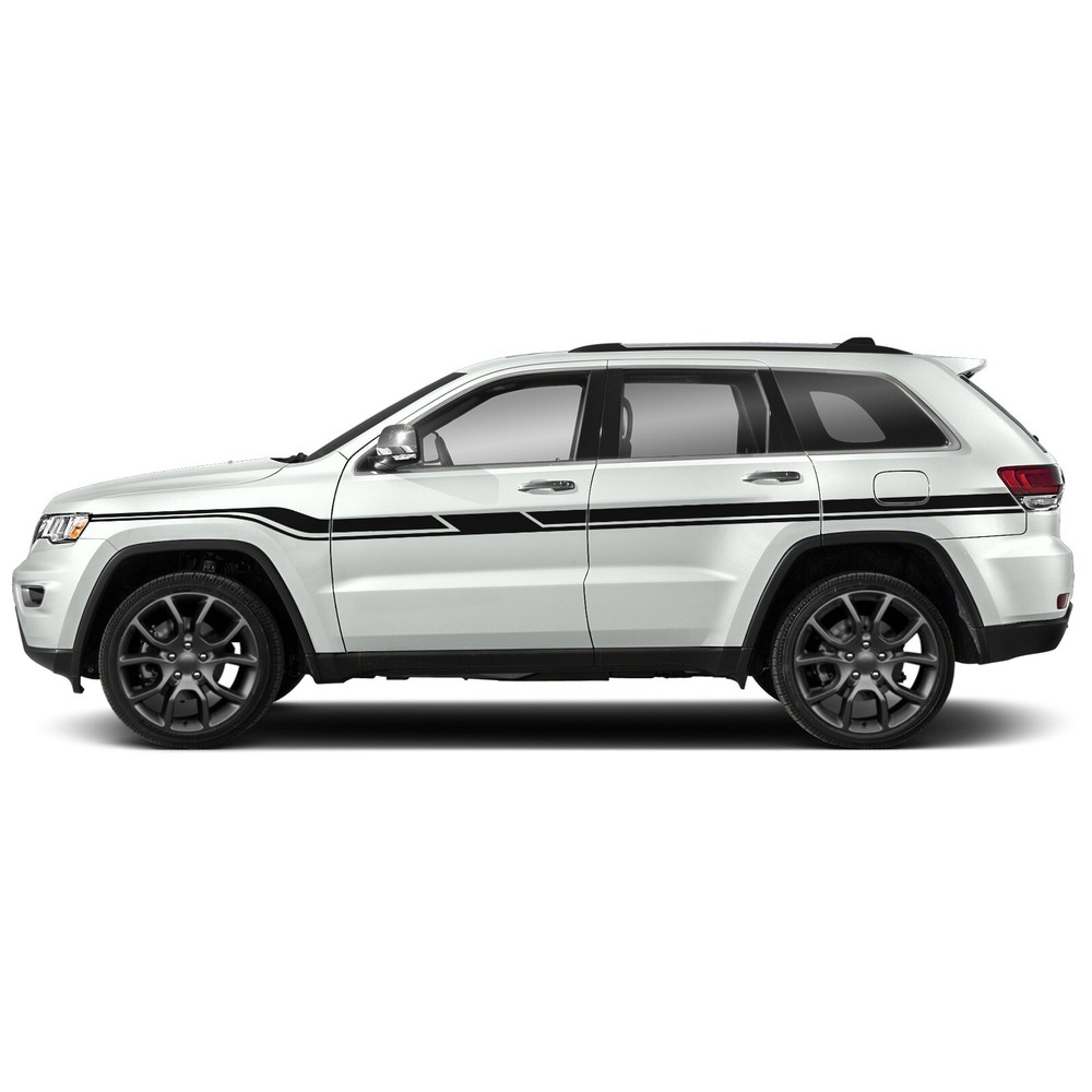Upper door stripes graphics stickers decal compatible with Jeep Grand Cherokee