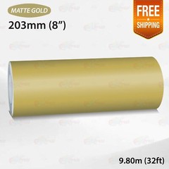 MATTE GOLD 8″ 203mm PIN STRIPE Car Model Streamline TAPE Decal Vinyl Sticker