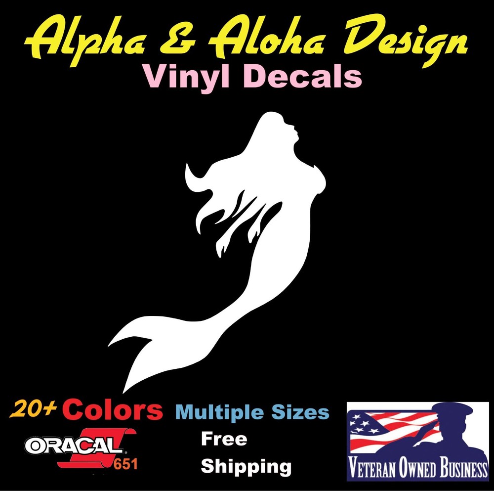 Mermaid Vinyl Window Decal Car Truck