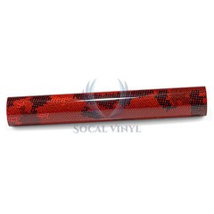 PET Camouflage Python Gloss Dark Red Car Vehicle Vinyl Wrap Decal Sticker Sheet