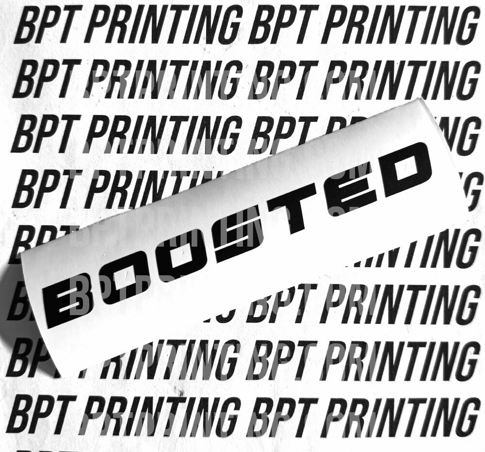 2x Boosted Engine Vinyl Decal Exterior Matte Black