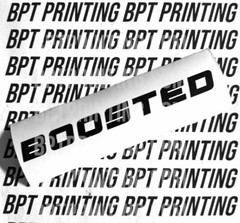 2x Boosted Engine Vinyl Decal Exterior Matte Black