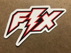 Fix Motorsports Racing Sticker/decal. 3”x1.” Self Adhesive Glossy Finish.
