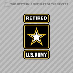 Retired Army Sticker Self Adhesive Vinyl Ranger