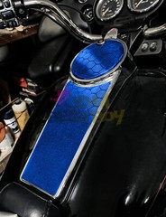 PET Honeycomb Carbon Fiber Satin Royal Blue Hex Vehicle Vinyl Wrap Decal Sheet