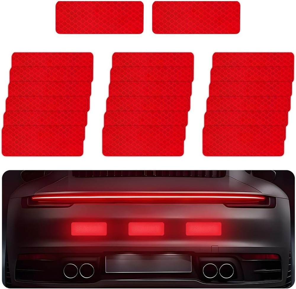 Reflective Stickers 20Pcs Self-Adhesive Reflective Strip Reflective Tape for Car