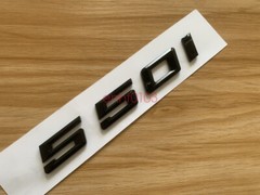 Gloss Black 3D ABS Letters Trunk 550i Emblem Rear Badge for BMW 2017-2022 550i