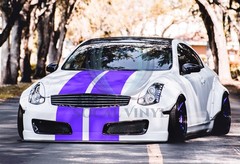Matte Color Racing Stripes Vinyl Wrap Sticker For Infiniti G35 Stripe 10FT /20FT