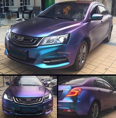 PUR Blue Chameleon Full Car Wrap Satin Chrome Pearl Metal Vinyl Decal Sticker AX