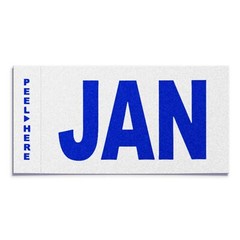 California Month Sticker (January) DMV License Plate Month Sticker Original
