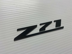 2015-2019 Chevy Colorado Z71 Grille Grill Emblem PLASTIC LETTERS Set Black