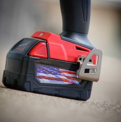 American Flag Stickers for Milwaukee M18 Battery (2 pack)