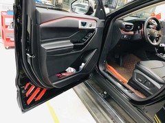 Red Door Panel Reflective Warning Sticker Cover Fits Ford Explorer 2020-2026