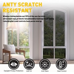 20″x10FT Window Mirror 50% Tint Film Car Home Office Glass Uncut Roll Sil H