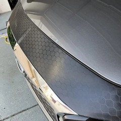 Carbon Fiber Vinyl Wrap Honeycomb Hex Black Air Release Car Auto Decal Sticker