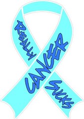 PROSTATE CANCER REALLY SUCKS RIBBON VINYL DECAL WINDOW STICKER FREE SHIPPING