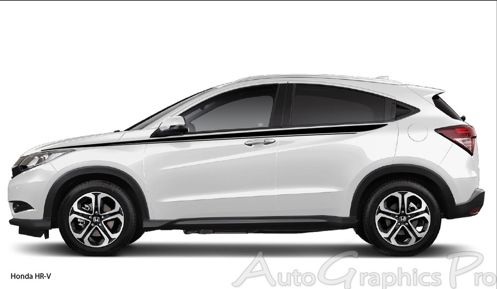 STRIDE Vinyl Graphics Side Door Body Line Accent Stripe Decal for Honda HR-V