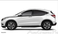 STRIDE Vinyl Graphics Side Door Body Line Accent Stripe Decal for Honda HR-V