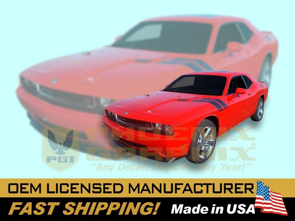 2008 2009 2010 2011 2012 2013 2014Challenger R/T SRT8 Hood to Fender DecalStripe