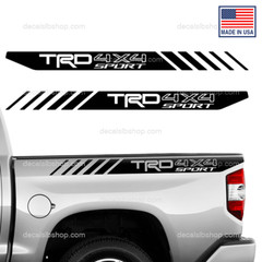 TRD 4X4 Sport Decals vinyl bedside Fits Tundra Tacoma Toyata Truck decal 2
