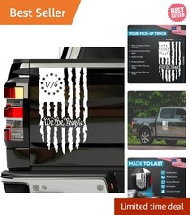 Versatile American Flag Decal Vinyl for Outdoor Use – 2 Pack for Max Visibility
