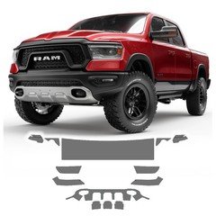 Front End Paint Protection Film PPF For 2019-2025 Ram 1500 REBEL