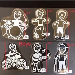 Family Car Sticker Decal Sticker Window Sticker DAD MOM Kid Baby Cat Dog St-128